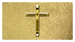 DSC700 510 GD SH GD Gold Single Cross Shimmer Gold Background